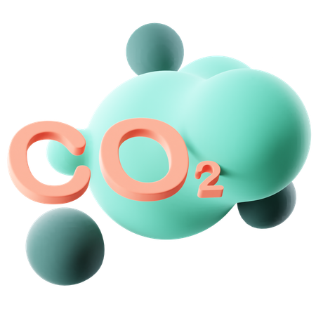 Co2  3D Icon
