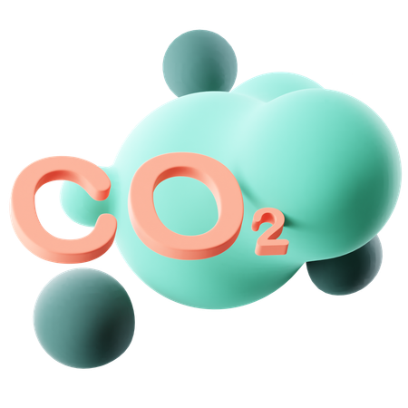 Co2  3D Icon