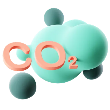Co2  3D Icon
