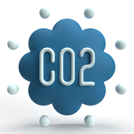 Co2  3D Icon