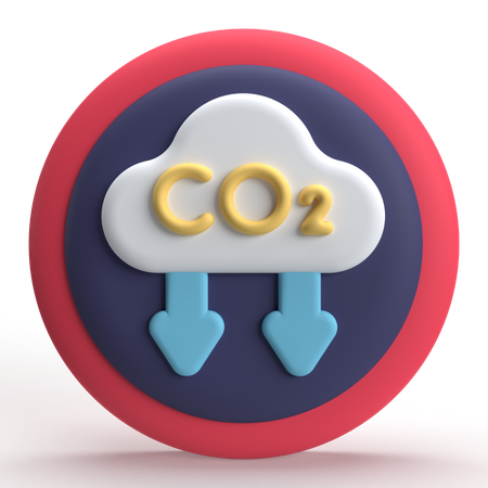 Co2  3D Icon