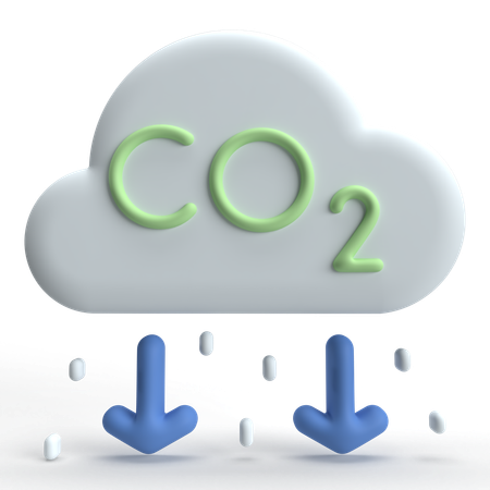 Co2  3D Icon