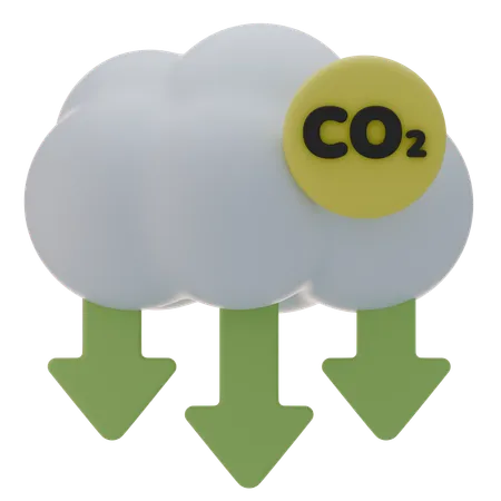 CO2 배출  3D Icon