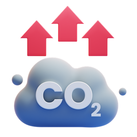 CO2 UP  3D Icon