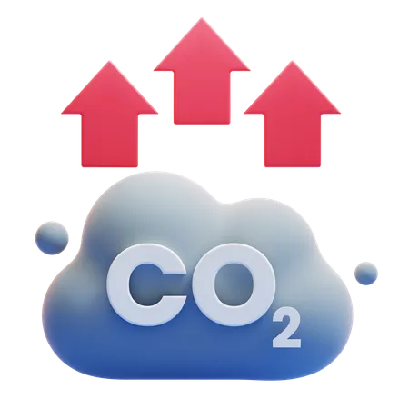 CO2 UP  3D Icon