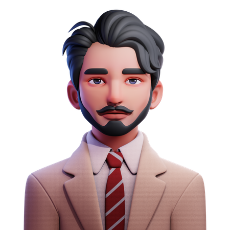 Entrenador de negocios  3D Icon