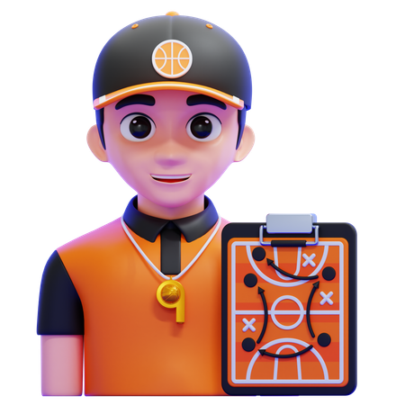Coach Strategy  3D Icon
