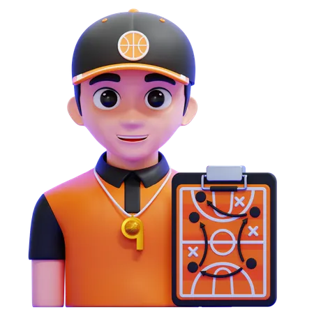 Coach Strategy  3D Icon