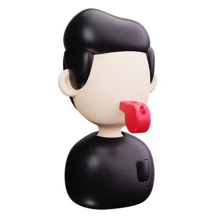 Coach Whistle  3D Icon