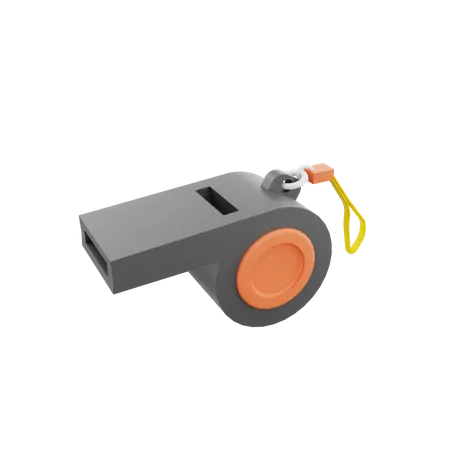 3 D Render Whistle Illustration 3D Icon