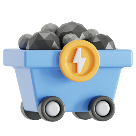 Coal  3D Icon