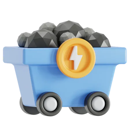 Coal  3D Icon