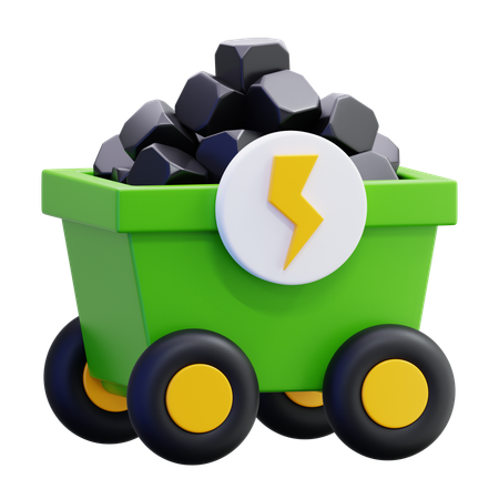 Coal  3D Icon