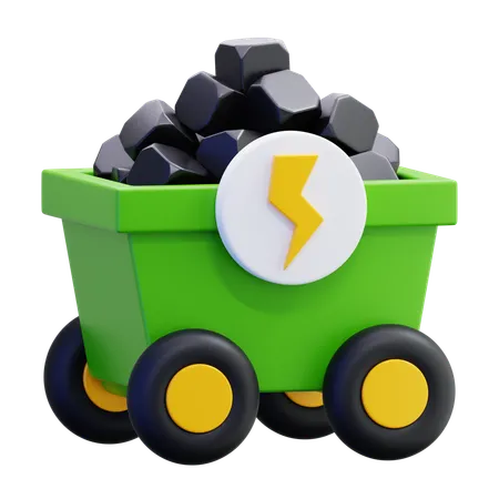 Coal  3D Icon