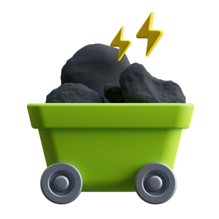 Coal  3D Icon