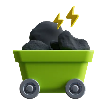 Coal  3D Icon