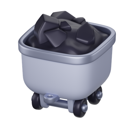 Coal Cart  3D Icon