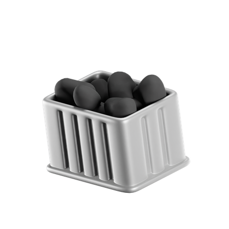 Coal Container  3D Icon