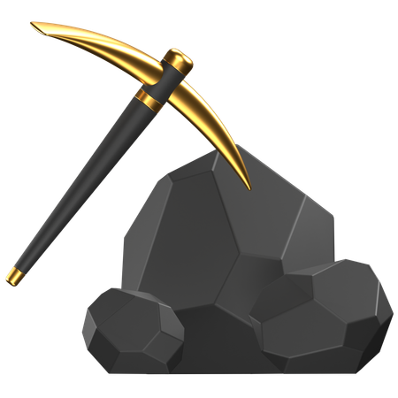 Coal Mining  3D Icon