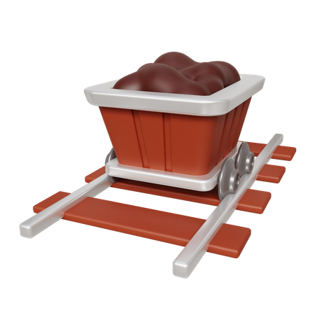 Coal Wagon Train  3D Icon