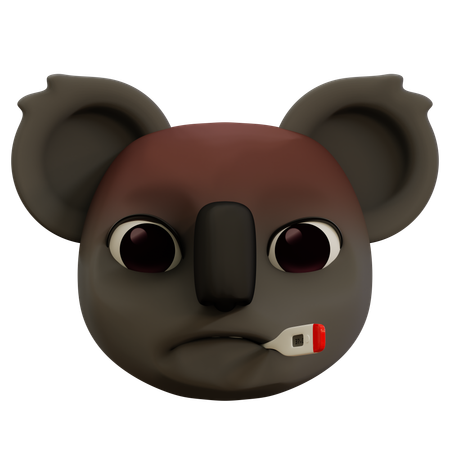 Coala doente  3D Icon