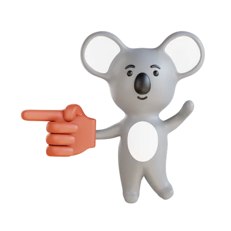 Urso coala  3D Illustration