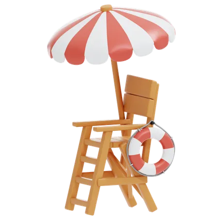 COAST GUARD CHAIR  3D Icon