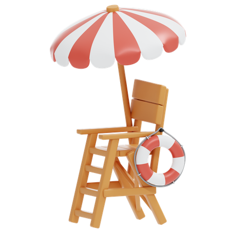 COAST GUARD CHAIR  3D Icon