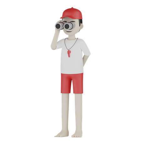 Coast Guard Searching  3D Icon