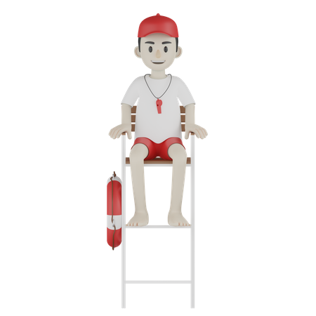 Coast Guard Seat  3D Icon