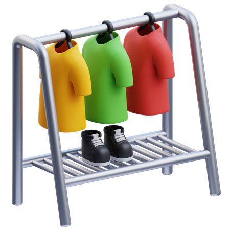 Coat Rack  3D Icon