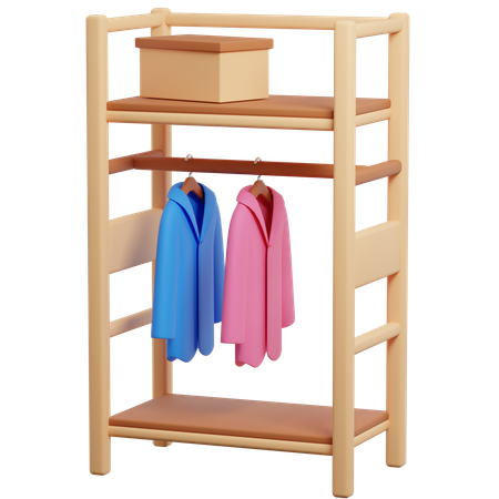 Coat Rack  3D Icon