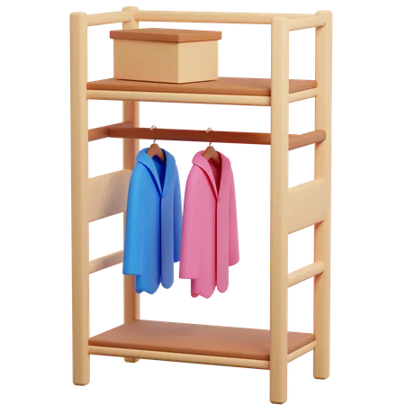 Coat Rack  3D Icon