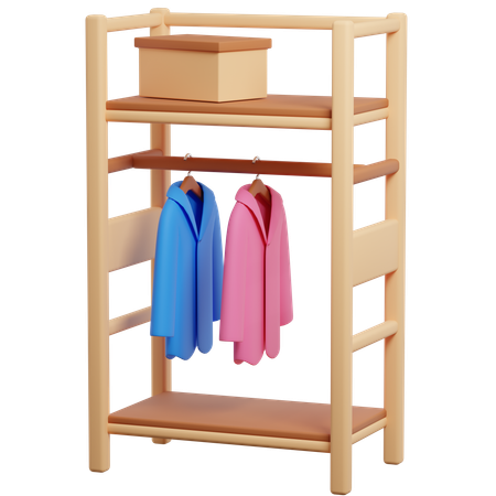 Coat Rack  3D Icon