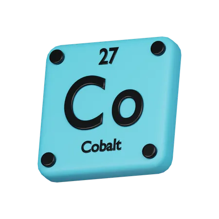 Cobalt Element 3 D Icon 3D Icon