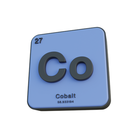 Cobalt  3D Illustration