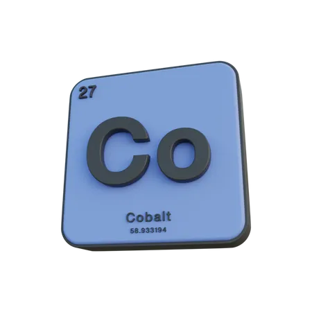 Cobalt  3D Illustration