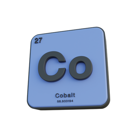 Cobalto  3D Illustration