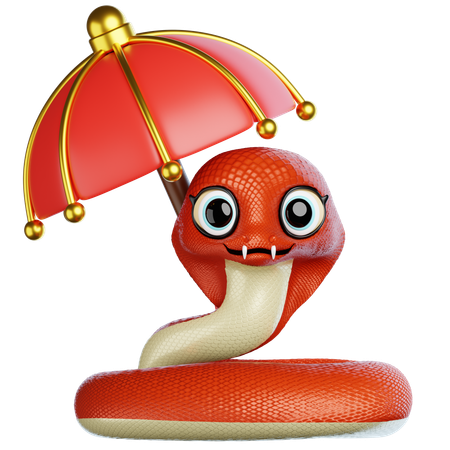 Mascote cobra  3D Icon