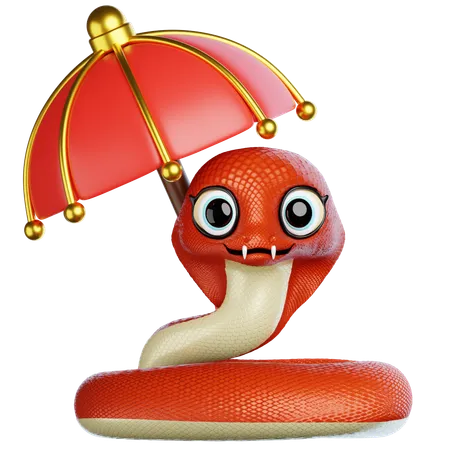 Mascote cobra  3D Icon