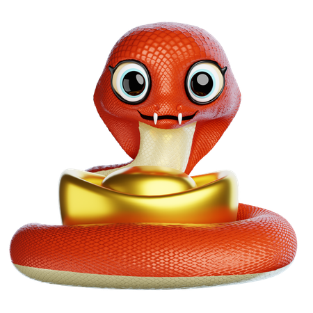 Mascote cobra  3D Icon