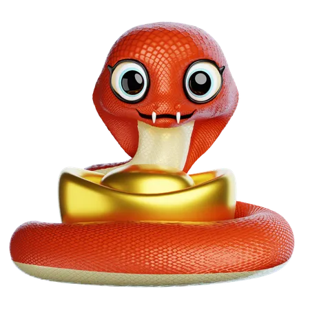 Mascote cobra  3D Icon