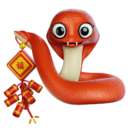 Mascote cobra  3D Icon