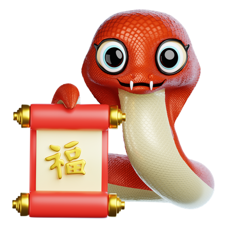 Mascote cobra  3D Icon