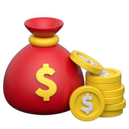 Colección de dinero  3D Icon