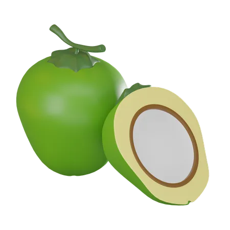 Noce di cocco  3D Icon