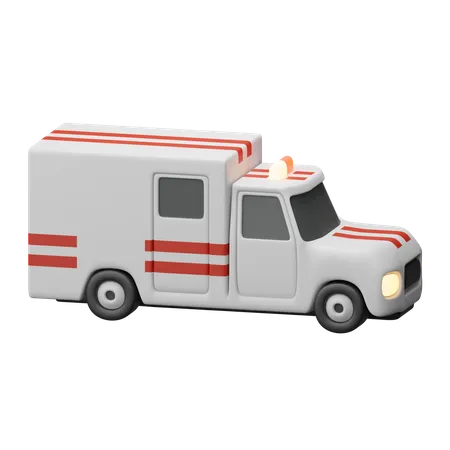 Coche Ambulancia  3D Icon