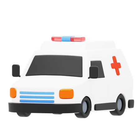 Coche Ambulancia  3D Icon