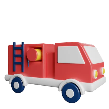 Coche de bombero  3D Icon