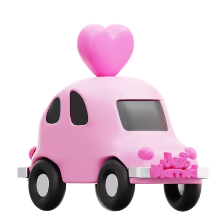 Coche de boda  3D Icon